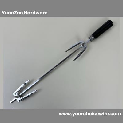 stainless steel chicken rotisserie fork